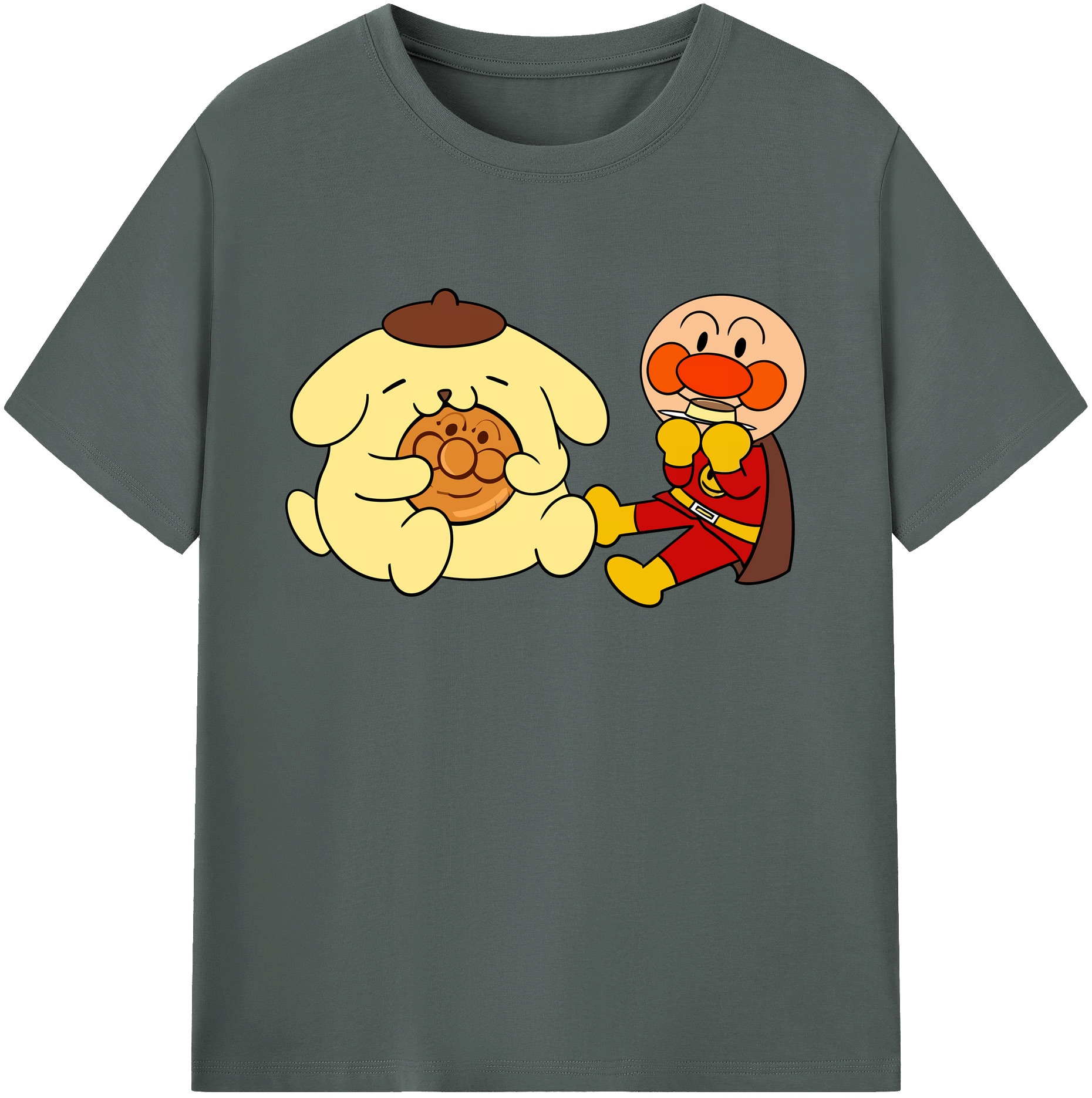 （画像用） アンパンマン Anpanman 綿100％ メンズ半袖Tシャツ｜肌触りやわらか＆通気性